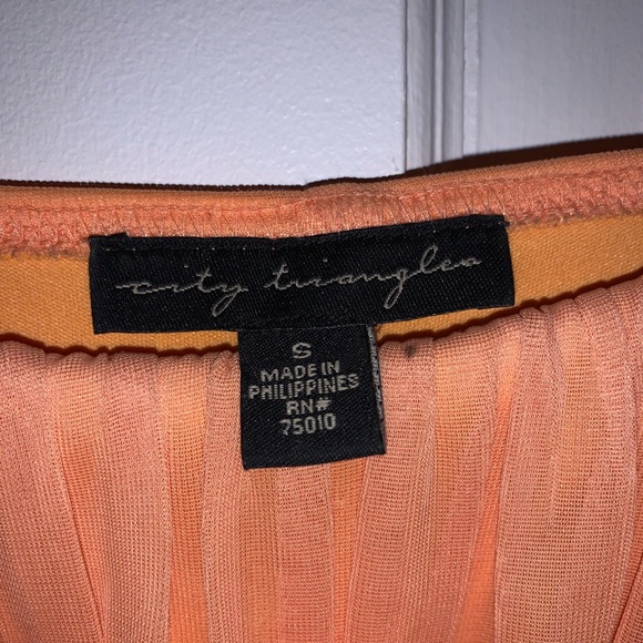 Semi-Formal Tangerine Dress - Picture 2 of 4